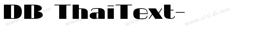 DB ThaiText字体转换